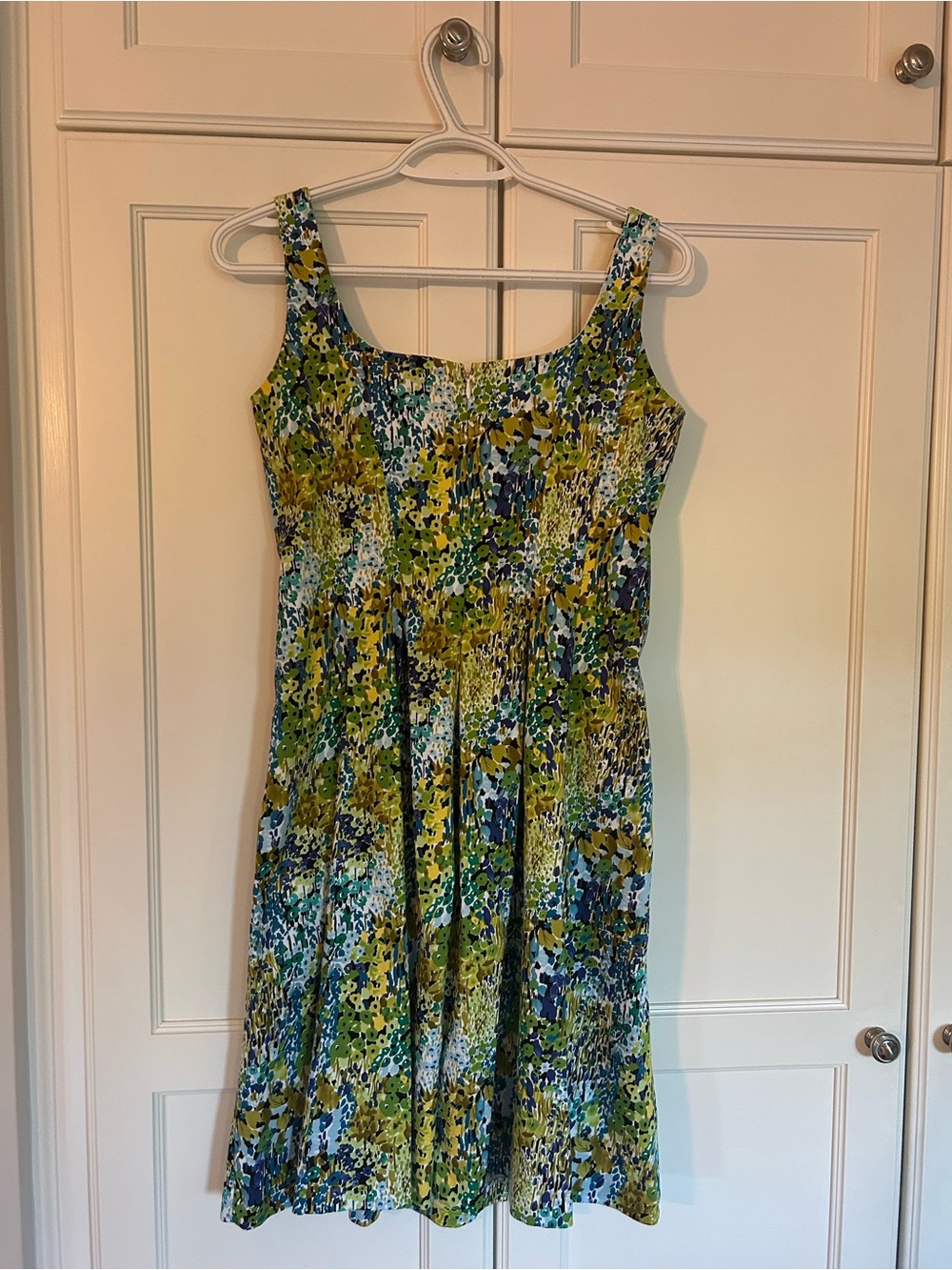 Nine West Summer Dress in Green & Blue and Yellow